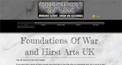 Desktop Screenshot of foundationsofwar.co.uk