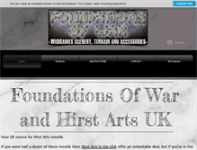 Tablet Screenshot of foundationsofwar.co.uk